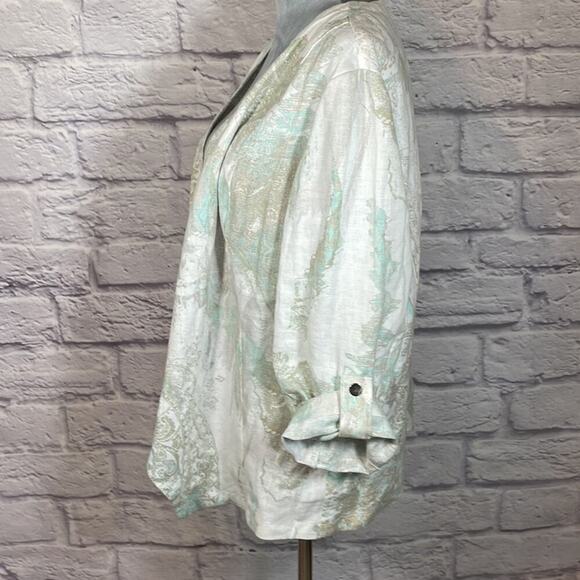 Chico’s Linen blazer jacket - Picture 5 of 8